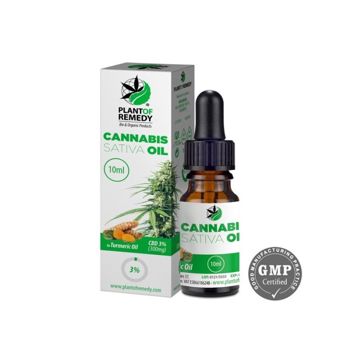 Plant of Remedy Cannabis Turmeric Oil 3% 10ml - Plant of Life