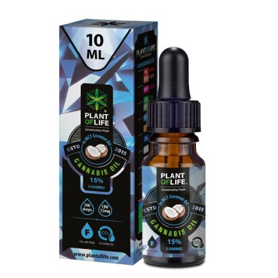 Plant Of Life CBD Oil Coconut MCT Oil 15% 10ml