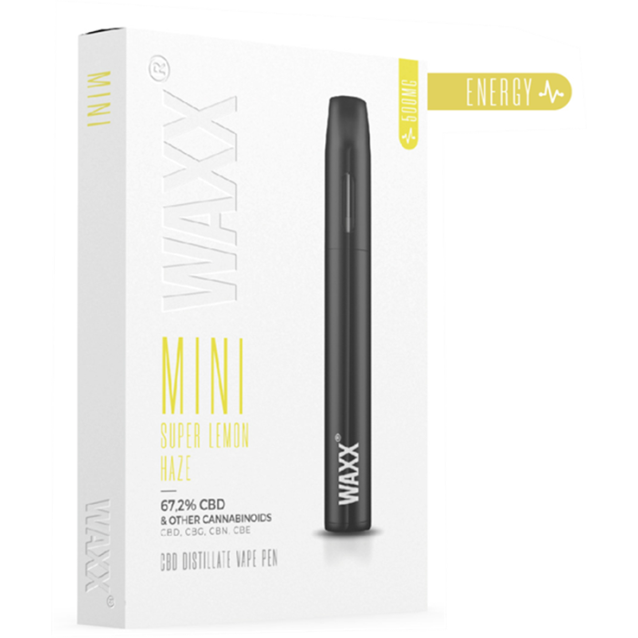 Waxx Mini Super Lemon Haze 67.2% CBD 0.5ml Disposable Pod Kit (Energy)