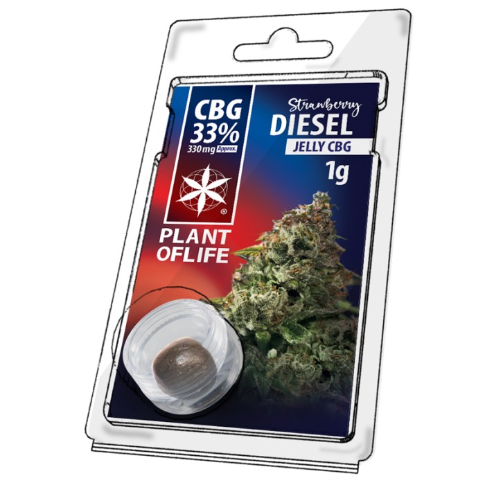Plant Of Life CBG Jelly 33% Strawberry Diesel 1gr