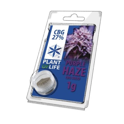 Plant of Life Solid 27% CBG Purple Haze 1gr