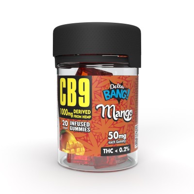 Deltabang CB9 Gummies Cubes Mango 1000mg