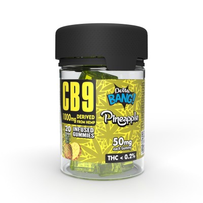 Deltabang CB9 Gummies Cubes Pineapple 1000mg