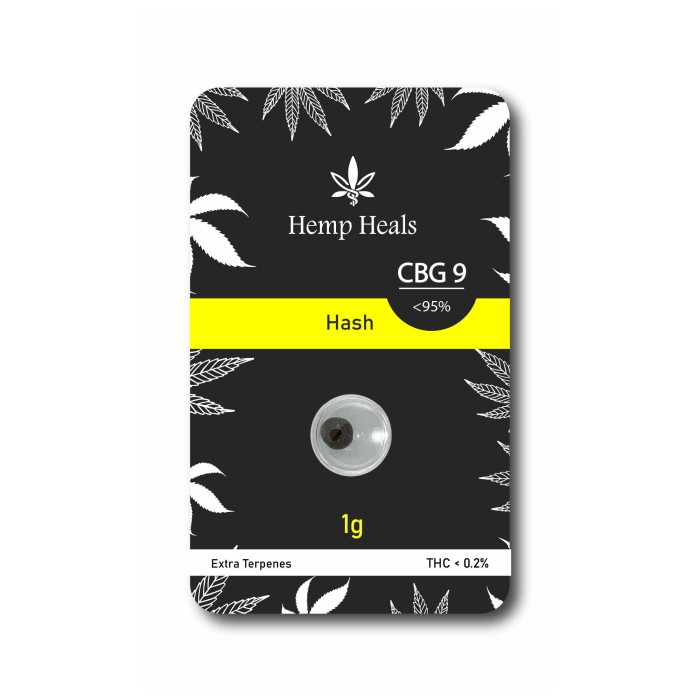 Hemp Heals CBG9 Hash Concentrate 1gr