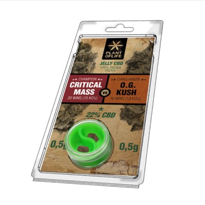 Plant Of Life CBD Jelly 22% Critical Mass vs OG Kush 0.5g