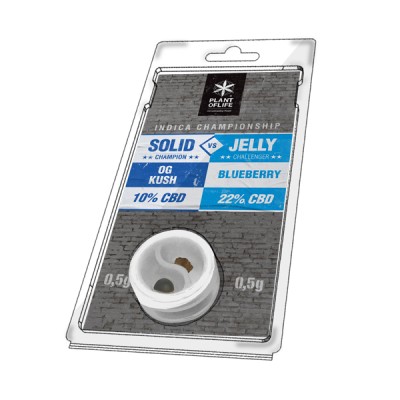 Plant Of Life Solid vs Jelly OG Kush vs Blueberry 0.5+0.5gr