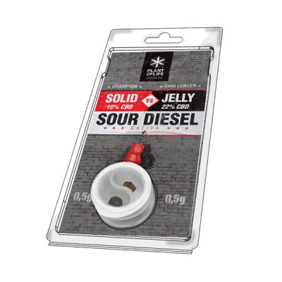 Plant Of Life Solid vs Jelly Sour Diesel 0.5+0.5gr