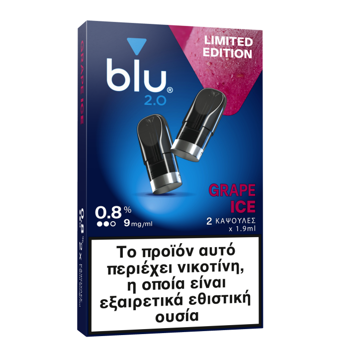 blu 2.0 Pod Grape Ice 9mg 1.9ml