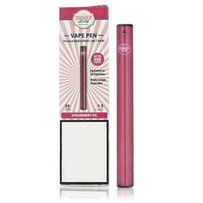 Dinner Lady Strawberry Ice Disposable Vape Pen 1.5ml 20mg