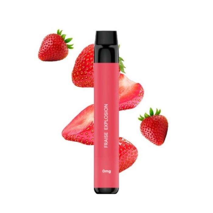 Flawoor Max Fraise Explosion 2000 Puffs 0mg 5.5ml