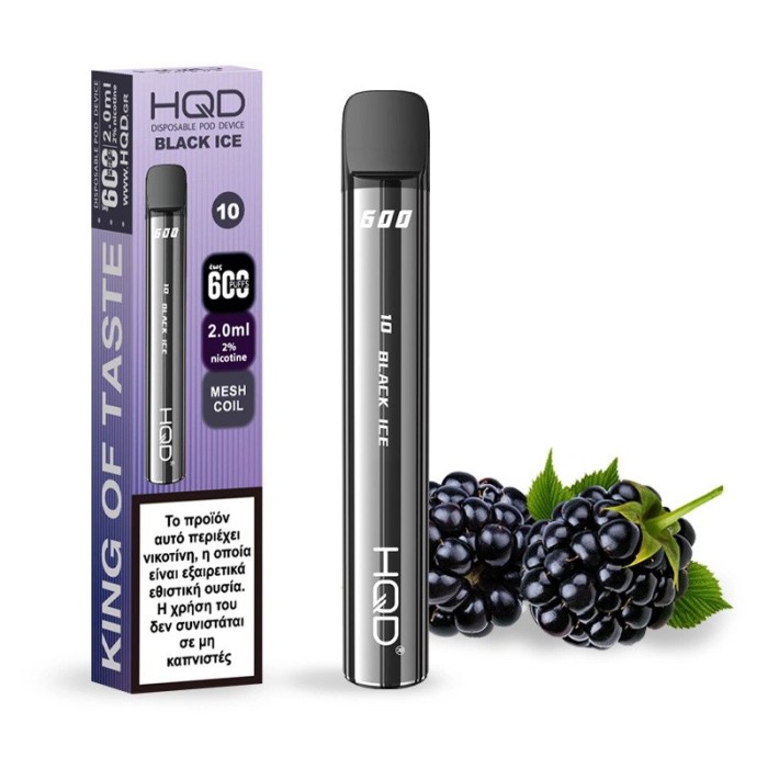 HQD 600 Black Ice-Moscow Blackberry 600 Puffs