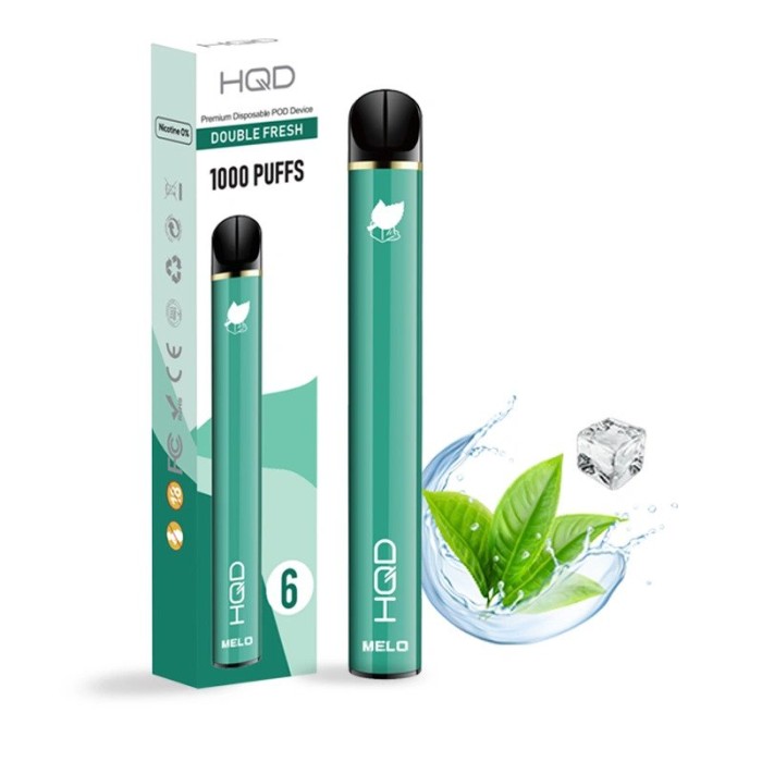 HQD MELO Double Fresh-Ice Mint 1000 Puffs