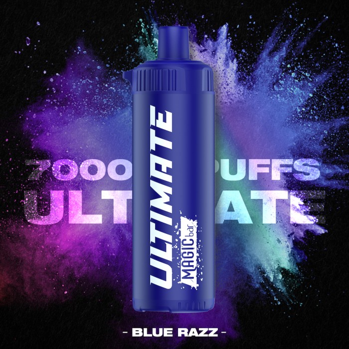 Magic Bar 7000Puffs Blue Razz 15ml 0% Nicotine