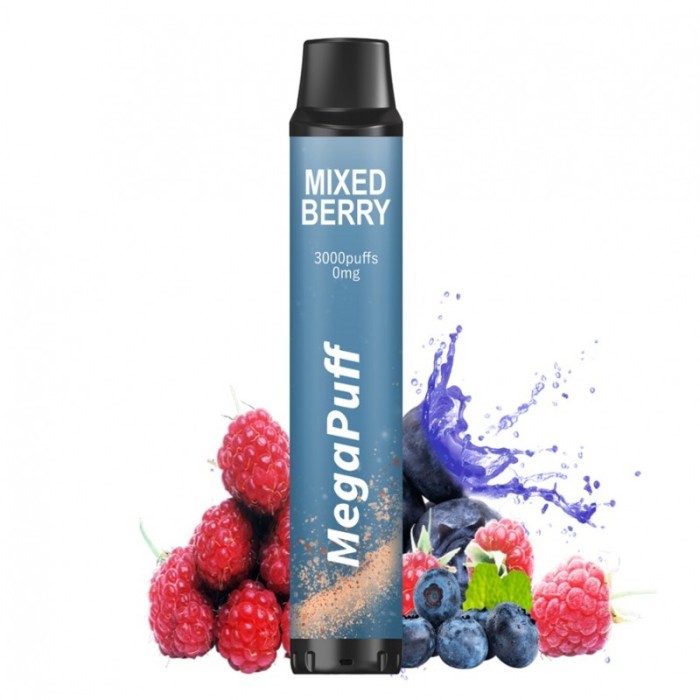 MegaPuff Mixed Berry 3000 Puffs 0mg 8ml