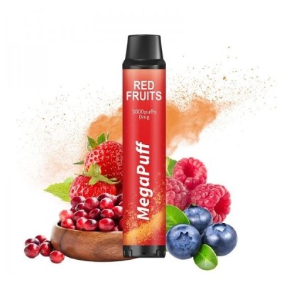 MegaPuff Red Fruits 3000 Puffs 0mg 8ml