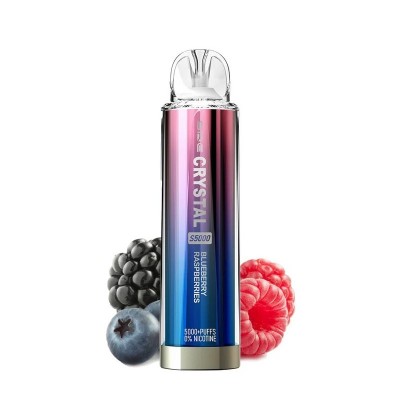 SKE Crystal S5000 Blueberry Raspberries 0mg 13ml