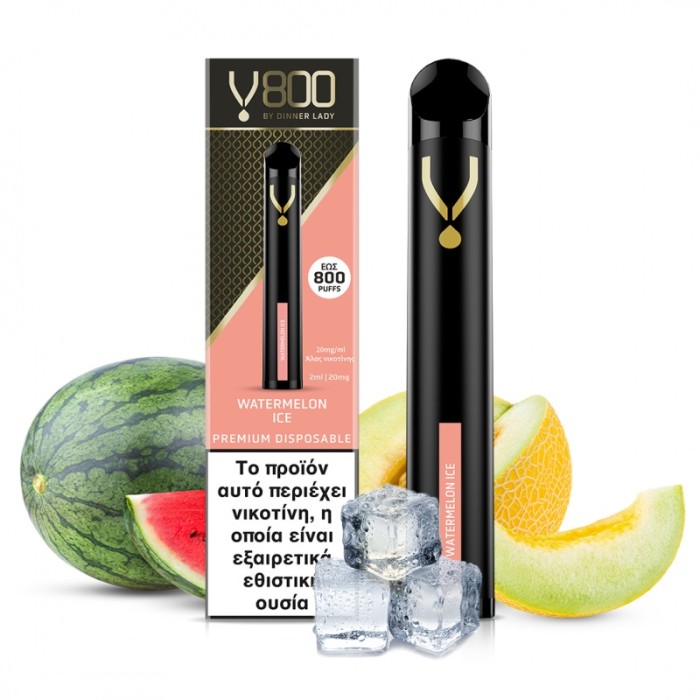 Dinner Lady V800 Disposable Watermelon Ice 2ml 20mg