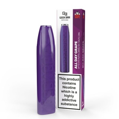 Vampire Vape Geek Bar All Day Grape Vape Pen 2ml 20mg