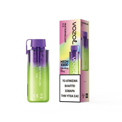Vozol Neon Watermelon Ice 10000 Puffs 0mg 10ml Vozol Neon Watermelon Ice 10000 Puffs 0mg 10ml