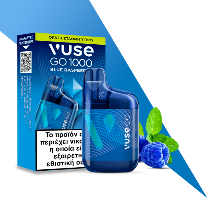 Vuse Go 1000 Box Blue Raspberry 1000 Puffs 20mg 2ml