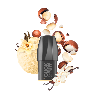 X-Bar Click & Puff 650 Pod Vanilla Macadamia 20mg 2ml