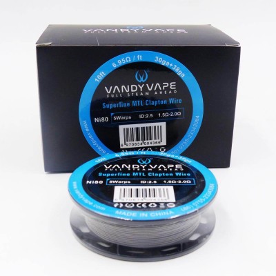 Vandy Vape Superfine MTL Clapton Wire Ni80 30ga+38ga