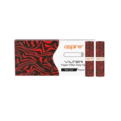 Aspire Vilter Paper Filters Red Lava 10τμχ