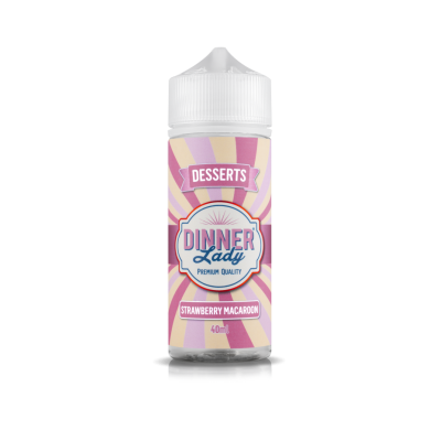 Dinner Lady Flavour Shot Strawberry Macaroon 120ml Dinner Lady Flavour Shot Strawberry Macaroon 120ml