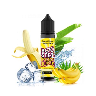 Blackout Boosted Pod Flavor Shot Juice Banana Ice 60ml  Blackout Boosted Pod Flavor Shot Juice Banana Ice 60ml