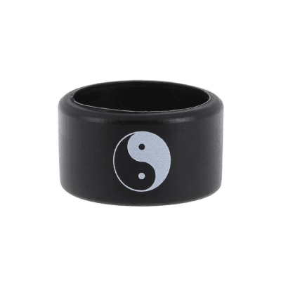 Vape Band Black Logo Ying Yang 22-26mm