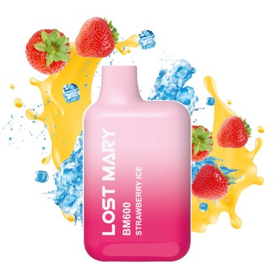 Lost Mary BM600 Strawberry Ice 20mg 2ml Lost Mary BM600 Strawberry Ice 20mg 2ml