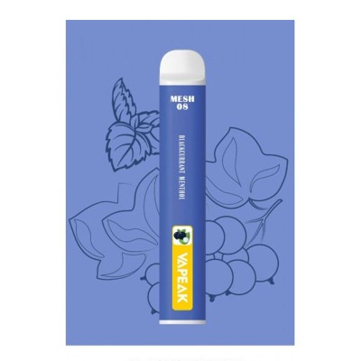 Vapeak Mesh 08 Blackcurrant Menthol 2500 Puff 0mg 2ml  Vapeak Mesh 08 Blackcurrant Menthol 2500 Puff 0mg 2ml