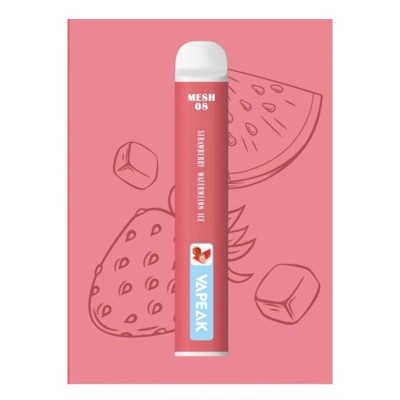 Vapeak Mesh 08 Strawberry Watermelon 2500 Puff 0mg 2ml  Vapeak Mesh 08 Strawberry Watermelon 2500 Puff 0mg 2ml