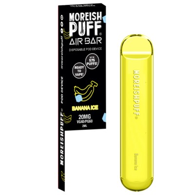 Moreish Puff Air Bar Banana Ice 2ml 20mg