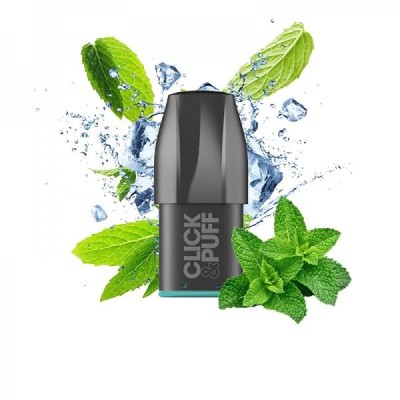 X-Bar Click & Puff 650 Pod Cool Mint 10mg 2ml