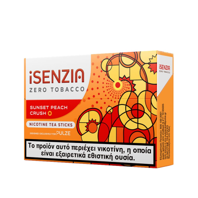 iSENZIA Sunset Peach Crush Nicotine Tea Sticks 5τμχ