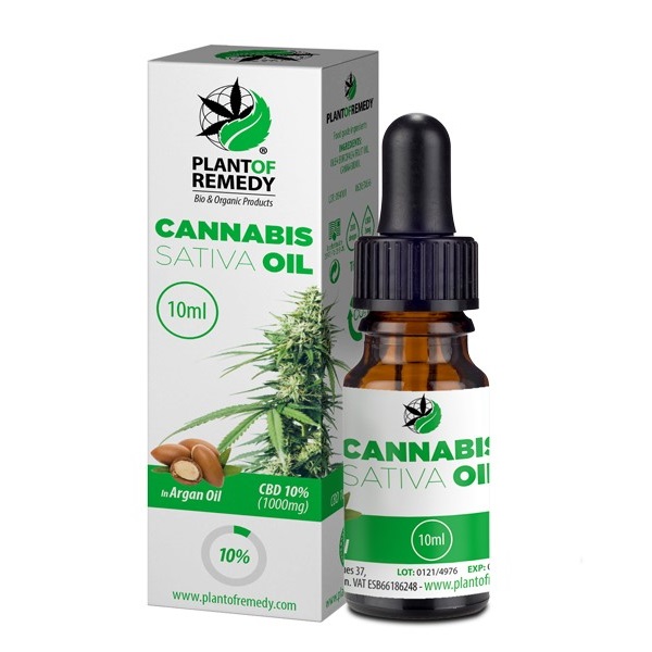 Plant of Remedy Cannabis Argan Oil 10% 10ml - Plant of Life - Χονδρική