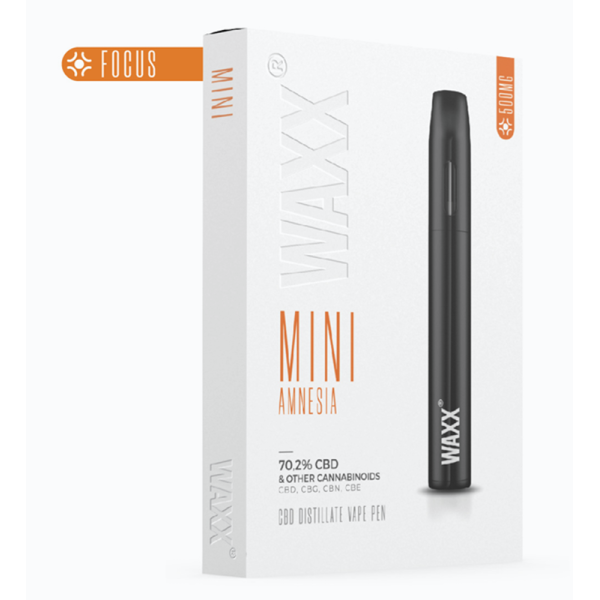 Waxx Mini Amnesia 70,2% CBD 0.5ml Disposable Pod Kit (Focus) - Χονδρική