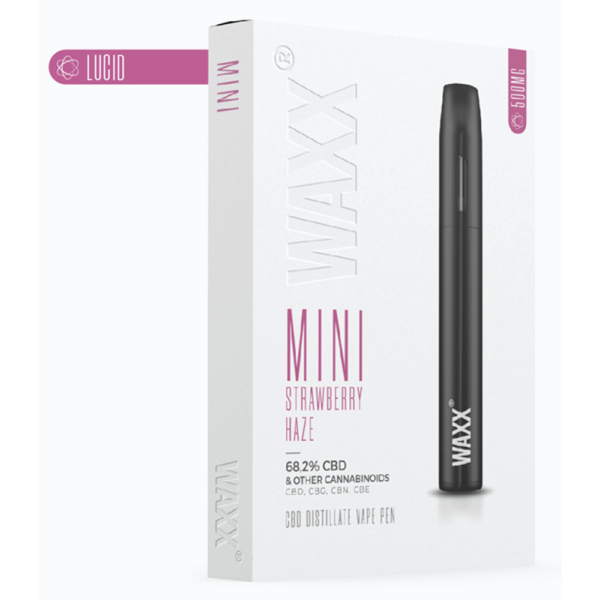 Waxx Mini Strawberry Haze 68.2% CBD 0.5ml Disposable Pod Kit (Lucid) - Χονδρική