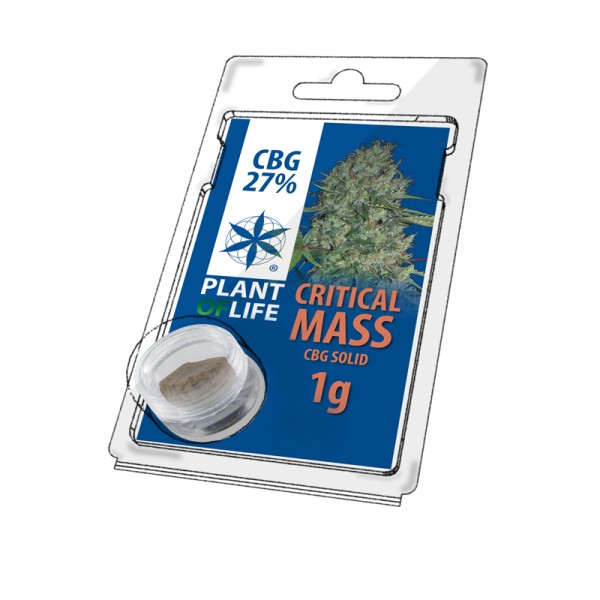 Plant of Life Solid 27% CBG Critical Mass 1gr - Χονδρική