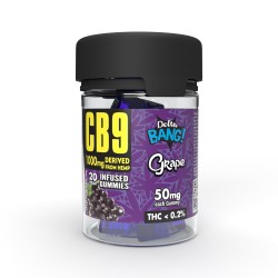Deltabang CB9 Gummies Cubes Grape 1000mg