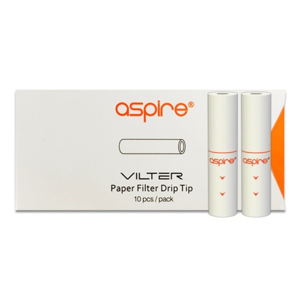 Aspire Vilter Paper Filters 10τμχ - Χονδρική