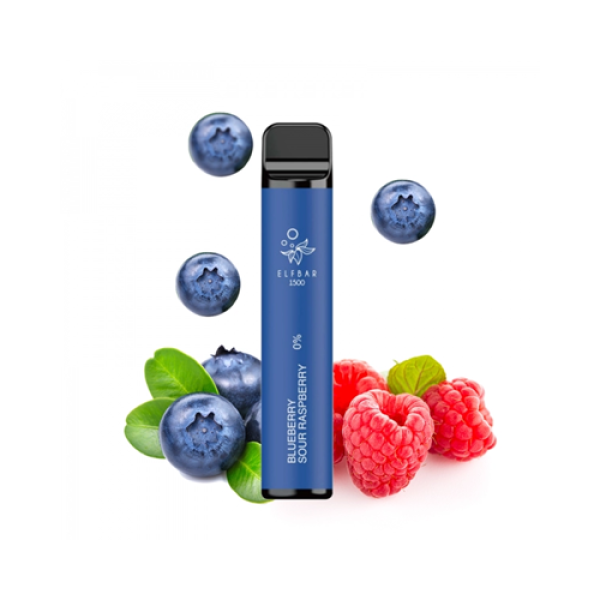 Elf Bar 1500 Blueberry Sour Raspberry 0mg 4.8ml - Χονδρική