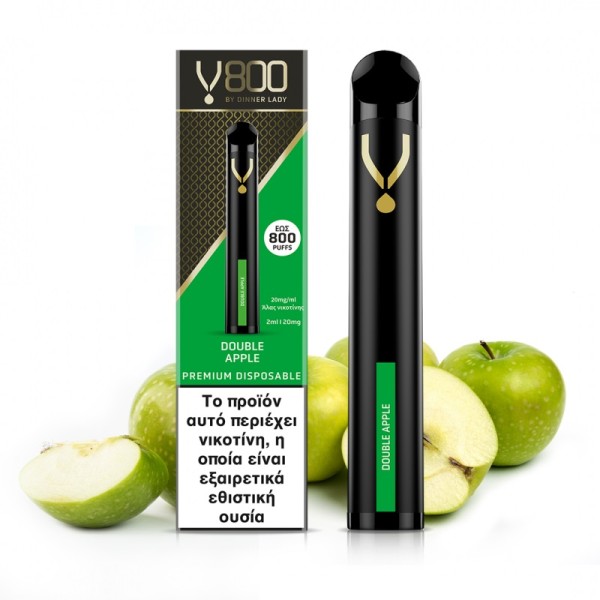Dinner Lady V800 Disposable Double Apple 2ml 20mg - Χονδρική