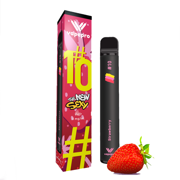 Vapepro #10 Strawberry Fusion 0mg 2ml - Χονδρική