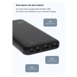 Devia EP187 Power Bank Lite5 10000mAh Black - Χονδρική