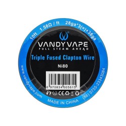 Vandy Vape Triple Fused Clapton Wire Ni80 28ga*3+38ga