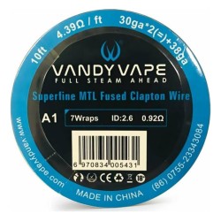 Vandy Vape Superfine MTL Fused Clapton Wire A1 30ga*2+38ga
