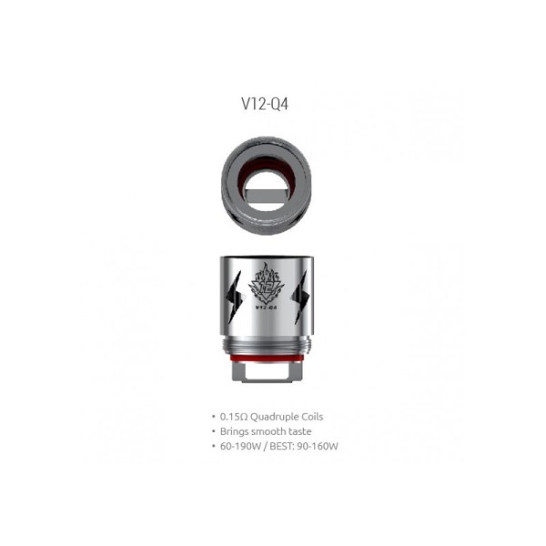 Smok V12-Q4 Coil (3 τεμ.) - Χονδρική