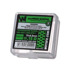 Wotofo NexMESH SUS316L 0.15ohm 10pcs
